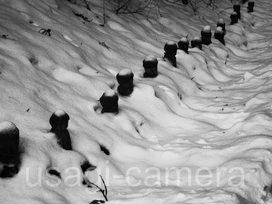 雪を被ったお地蔵様