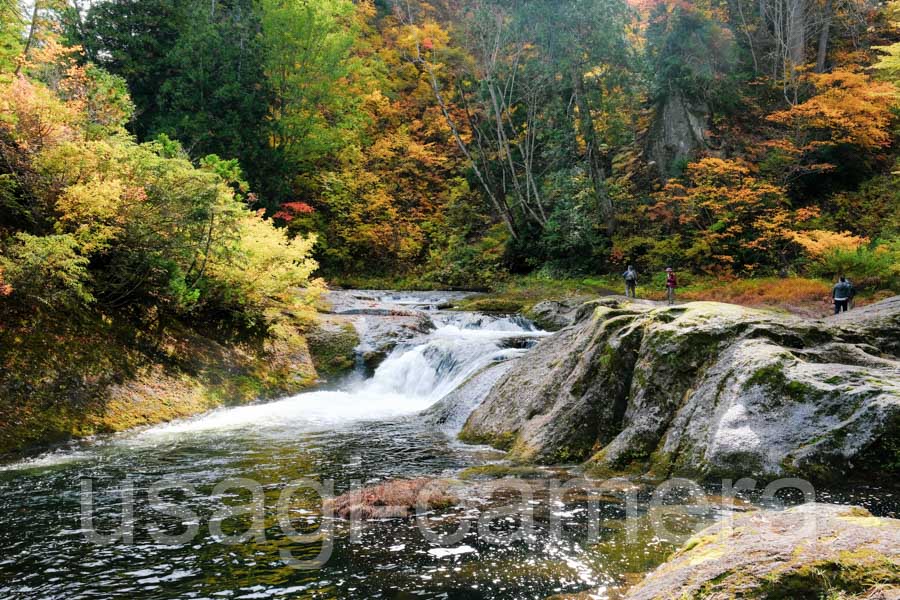 紅葉の小又峡